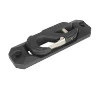 Boule d’attelage de remorque Kit de treuil forgé de Conversion Tout-Terrain, en Alliage d'aluminium, Bouche de Guidage de Corde Automatique avec Crochet de remorque de treuil(Black kit)