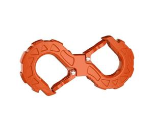 Boule d’Attelage Équerre Crochet Universel Portable en Forme de S, Boucle en U à Double extrémité, Sauvetage Rapide, Barre de remorquage Hors Route, Accessoires de remorque remorque Boule(Orange)