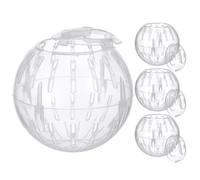 Boule D’exercice pour Hamster, Ventilée, Transparente, 4 Pièces, Plastique