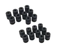 Boule d'amortisseur en Caoutchouc Anti-Vibration, 20 pièces, Boule de Suspension, Boule d'amortissement des Chocs, Compatible avec caméra FPV ou contrôleur de vol(Black 20)