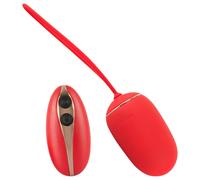 Boule d'amour SMILE - œuf vibrant radio rechargeable (rouge)