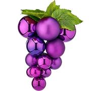 Boule d'arbre de Noël Krist+ 01853 Violet plastique Raisins