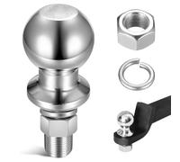 Boule d'attelage de Remorque,Boule d'Attelage pour Tracteur,50 mm 6000 LBS Ø25 mm Boulon à Tête Sphérique,Boule Attelage Remorque,pour Remorque Tracteur Quad ATV Charrue Rail Agricole Droit