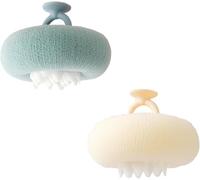 Boule de bain 2 en 1 Tournesol, éponge de bain exfoliante, brosse nettoyante et exfoliante ultra douce pour femmes et hommes