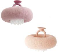 Boule de bain 2 en 1 Tournesol, éponge de bain exfoliante, brosse nettoyante et exfoliante ultra douce pour femmes et hommes