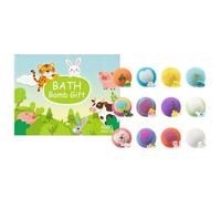 Boule de Bain à Bulles - 12 Pièces Boules Nettoyantes pour le Corps Relaxantes et Effervescentes avec Jouets Cachés Pour , Garçons, Filles | Ensemble Spa Mignon V00r Hôtel de Voyage à Domicile