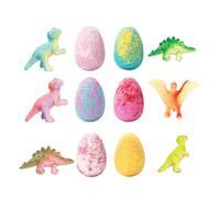 Boule de bain avec jouet,6 Pièces Nettoyant Doux pour le Corps avec Jouet Dinosaure - Bombe de Douche au Sel - Pour Anniversaire Fête en Famille Filles Garçons