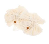 Boule de Bain Exfoliante en Coton Ramie, Lot de 2 Pièces Beige | Texture Exfoliante, à Suspendre Facile, Légère et Rapide à Sécher, pour Bain au Gymnase, Hôtels, Garçon Fille