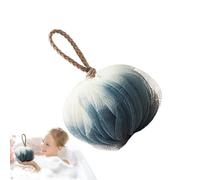boule de bain luffa pour la douche, boule de bain super douce, éponge de loofah pour le corps à double super douce avec design en fine pour le lavage du corps