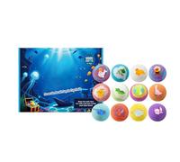 Boule De Bain Moussante Douze pièces savon corporel moussant rafraîchissant | Boule de bain colorée Idéal Pour Douche Garçons Filles Chaussette Panier Anniversaire