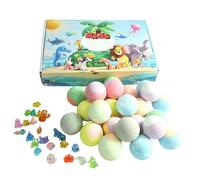 Boule de Bain Moussante | Lot de 24 Pièces Rafraîchissant | Boules de Douche avec Animaux - Pour Spa Maison Voyage Hôtel