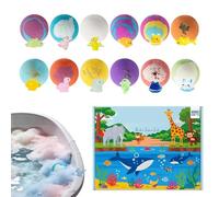 Boule de bain pétillante - Avec Jouets 12 Pièces Colorées Effervescentes Idées Cadeaux De Noël,Lot De Boules Effervescentes Pour Bain Moussant | Pour Garçons Filles Anniversaire