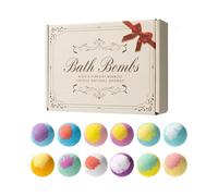 Boule de bain | Produits de soins personnels à bulles naturelles | Lot de 12 boules de bain hydratantes | Pour femmes, petites amies, filles, épouses, mères, maison, hôtel, salle de bain
