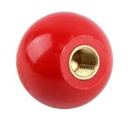 Boule de bakélite M5 M6 M8 M10 M16, vis à main, écrou, noyau en cuivre/noyau de fer, Machine-outil, poignée à bille, bouton d'isolation en bakélite(M6-25Red)