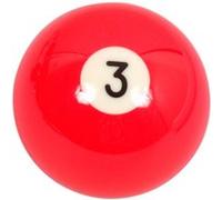 Boule de billard Aramith Nr.3 57,2 mm Rouge Rouge G
