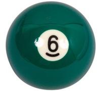 Boule de billard Aramith Nr.6 57,2 mm Vert Vert G