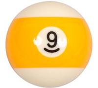 Boule de billard Aramith Nr.9 57,2 mm Jaune Jaune G