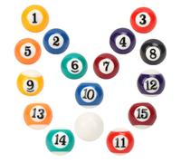 Boule de billard,Mini boule de billard,Boule de billard en résine,Accessoire de table de billard,Boule de billard 2.5CM