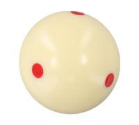 Boule de billard rouge de 5,72 cm avec 6 points pour entraînement au billard, matériau en résine haute dureté, réponse rapide pour l'amélioration des compétences