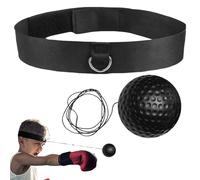 Boule de boxe avec bandeau | Boule pour réflexes de boxe React Training avec bande | Équipement d'entraînement de balle Reflex Fitness pour les débutants pour les voyages, la salle de sport