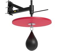 Boule de boxe murale avec plate-forme de vitesse réglable en hauteur avec support de balle réflexe pour l'entraînement de boxe à la maison