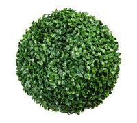 Boule de buis Ø 28 cm - plante artificielle résistante aux UV pour une décoration facile d'entretien à l'intérieur & à l'extérieur