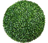 Boule de buis 38 cm - plante artificielle résistante aux UV pour l'intérieur et l'extérieur, vert