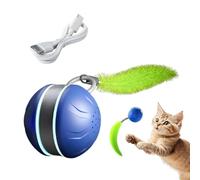 Boule de Chat Interactive | Balle de Mouvement Automatique | Jouet de Chat avec Plume | Rechargeable | Agréable | Jouet en Plumes Doux | 6.78x5.08x4.6cm | Parfait pour Le Jeu intérieur