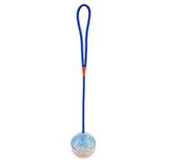 Boule de Chien avec Corde - Construction en Caoutchouc résistante, Jouet d'entraînement Fetch | 2,36x2.36 Pouces de remorqueur grinçant avec Une Corde en Nylon Forte, Jouet de Jeu interactif pour Les