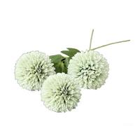 Boule de chrysanthème pour décoration de la maison, fleur artificielle réaliste pour espaces élégants (vert)