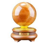 Boule de Citrine décorations pour la Maison décoration créative de Porche décoration de Salon Ornements Porte-Bonheur Boule Porte-Bonheur (Taille : 9 cm)