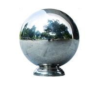Boule de Contemplation en Acier Inoxydable, Boule Creuse en Acier Inoxydable. Un Choix Parfait for Noël, la Maison, Le Jardin, la décoration ou comme Cadeau de Pendaison de crémaillère.(30cmx16cm)