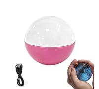 Boule de cristal 3D pour échographie, lecteur photo et vidéo numérique personnalisé de 2,7 pouces, avec affichage électronique du son, affichage vidéo numérique, boule vidéo personnalisée(Pink)