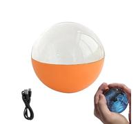 Boule de cristal 3D pour échographie, lecteur photo et vidéo numérique personnalisé de 2,7 pouces, avec affichage électronique du son, affichage vidéo numérique, boule vidéo personnalisée(Orange)