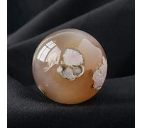 Boule de cristal arc-en-ciel en fluorite pour décoration ou magie, agate fleur de cerisier - 5 cm