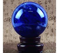 Boule de Cristal Boule de Cristal Bleue de Fusion Naturelle Ornements Feng Shui Perles de Transfert Ornements de Maison de Ville Porte-Bonheur Boule de Cristal (15 cm)
