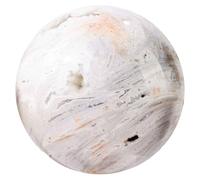 boule de cristal, Boule de cristal d'agate mexicaine blanche naturelle, fabriquée à la main for méditation et l'énergie spirituelle, décoration intérieure(2.36in(6cm))