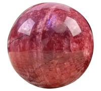 boule de cristal, Boule de cristal pierre lune rouge naturelle, sphère d'énergie guérison for la méditation, croissance spirituelle et décoration(2.36in(6cm))