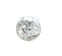 Boule de cristal craquelée de glace, billes de quartz en verre, décoration Feng Shui (3 cm, transparent)