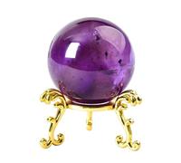 Boule de cristal d'améthyste pour Reiki, méditation, yoga, Feng Shui et décoration de bureau à domicile