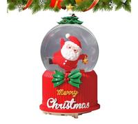 Boule de cristal de Noël - Cadeau d'invité de fête - Boîte à musique avec lumière LED - Pour une utilisation comme décoration dans le salon, la chambre à coucher, sur les tables, les casiers, les