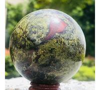 Boule de cristal de Quartz en pierre de sang de Dragon naturel, beau cristal (Size : 500-550g)