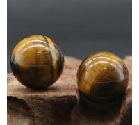 Boule De Cristal De Quartz Naturel Améthyste & Rose Quartz & Rose Cristal Divination Feng Shui Reiki Guérison Transport Décoration De La Maison 1 Pièce - Type Tiger Eye Stone-18mm