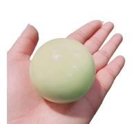 Boule de cristal de quartz vert lumineux en pierre naturelle lumineuse de 50 mm, pierre phosphorescente avec base 1 pièce