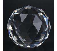 Boule de Cristal Décorative, Sphère Prismatique Facettée, 60/80mm, Translucide, pour Décoration Maison et Hôtel, Suncatcher