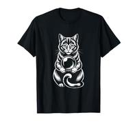 Boule de Cristal Divination Chat Mystique drôle T-Shirt