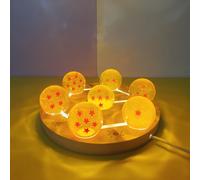 Boule de cristal Dragon Ball Anime, veilleuse LED DIY, figurines d'action Dragon Ball Z, modèle Figuarts, jouets DBZ, cadeau noir