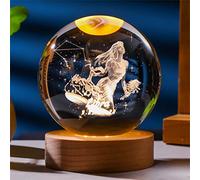 Boule de cristal en forme de constellation laser 3D 60 mm 80 mm - Verre Feng Shui avec base USB - 12 signes du zodiaque - Décoration d'intérieur (8 cm, Balance)