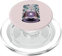 Boule de Cristal et Mains mystiques Divination et Discours de Bonne Aventure PopSockets PopGrip pour MagSafe