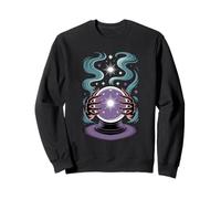 Boule de Cristal et Mains mystiques Divination et Discours de Bonne Aventure Sweatshirt
